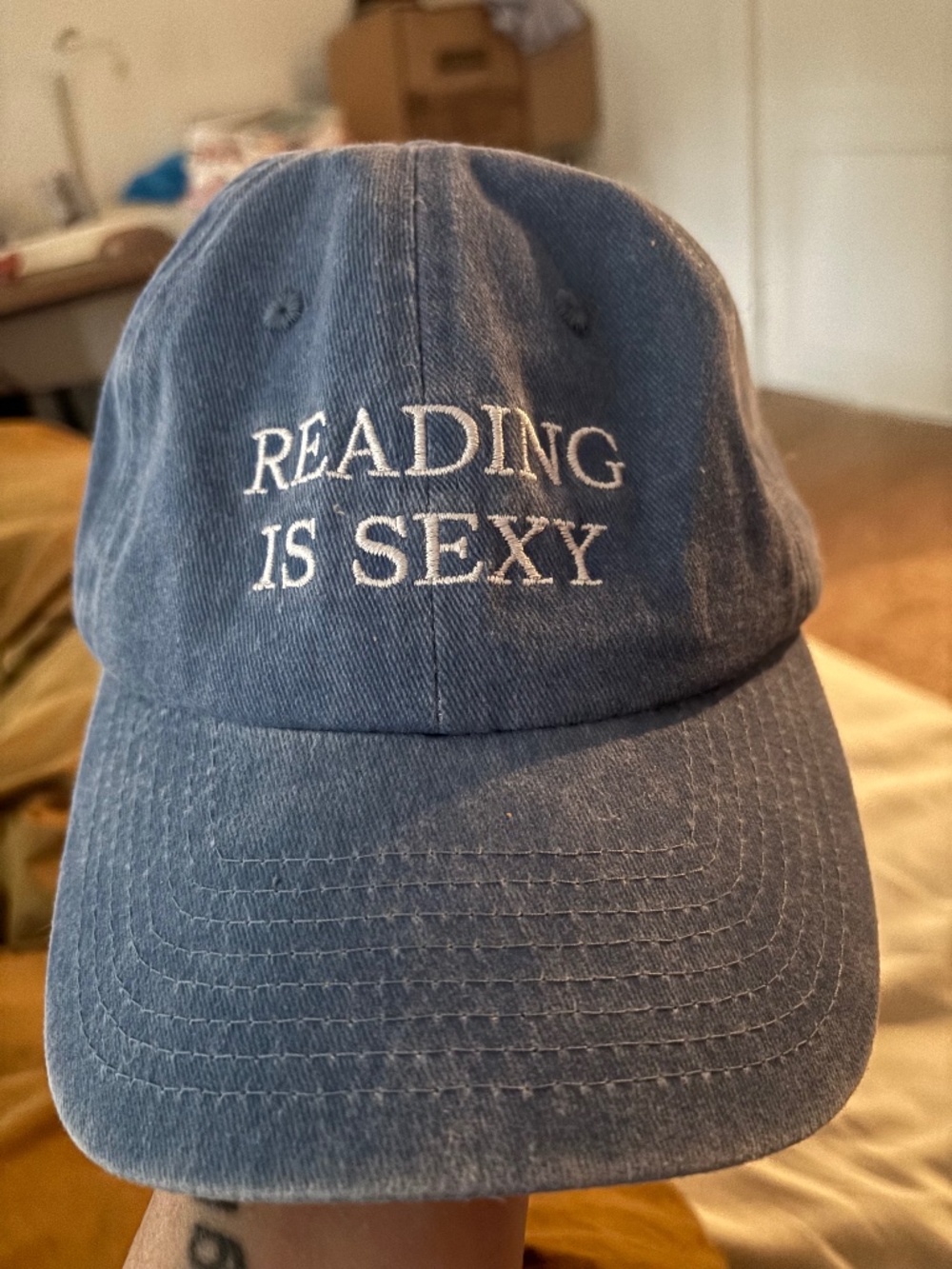Book of the Month “Reading Is Sexy” Blue Dad Hat